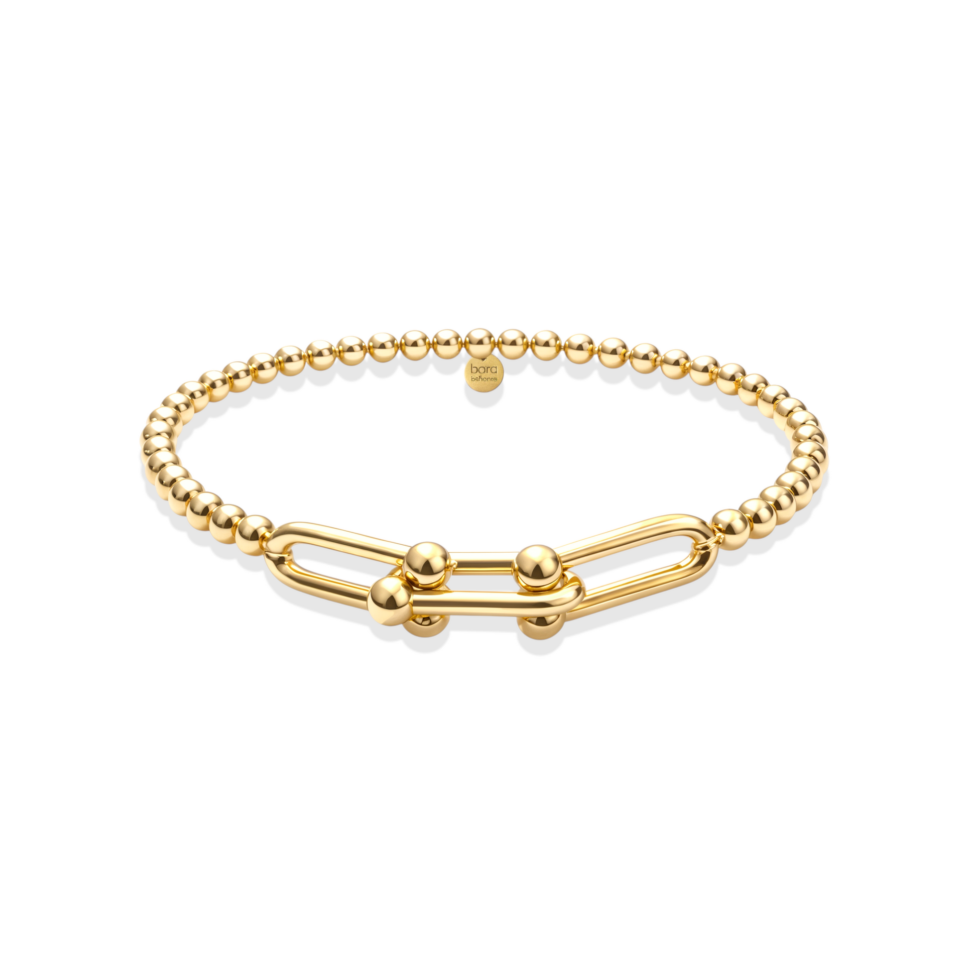 4x Hardware Large | Gold Filled Beaded Bracelet