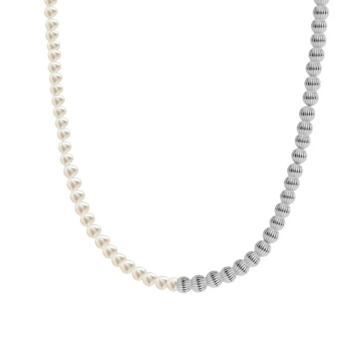 Liv | Gold Filled Beaded Necklace with Pearls - Bara Boheme