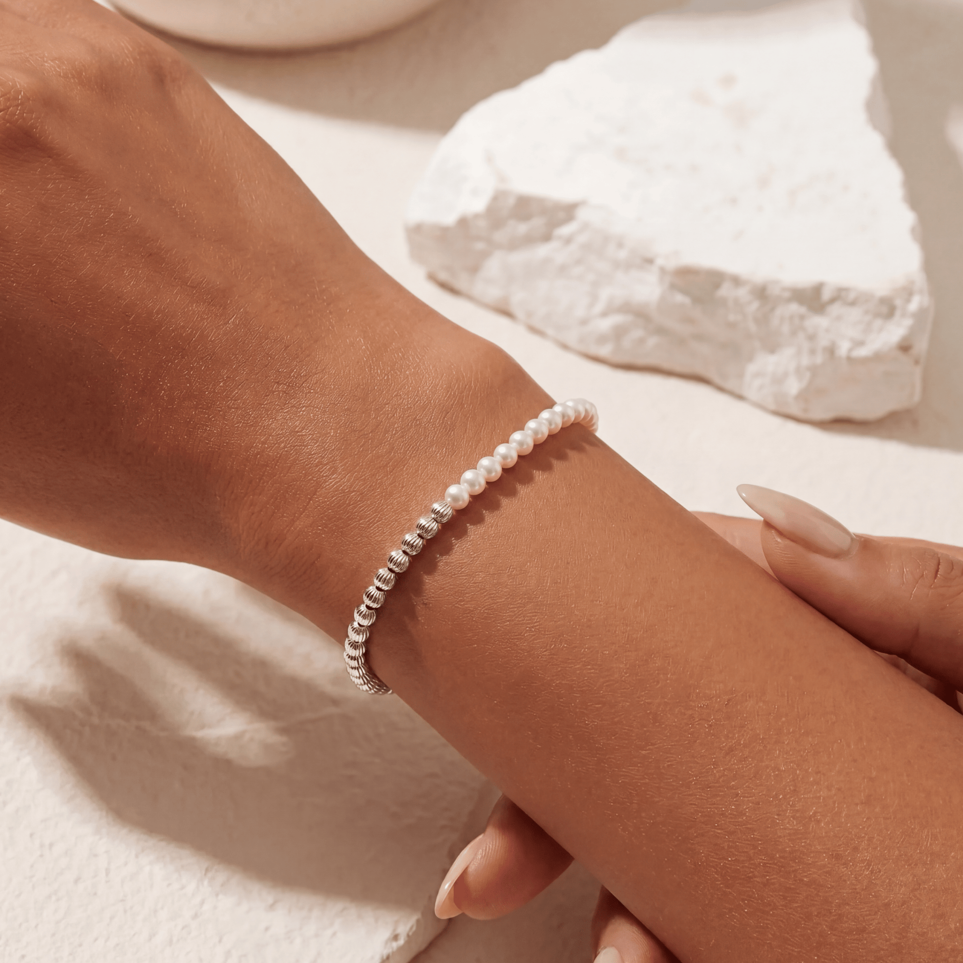 Liv Pearl Beaded Bracelet - Bara Boheme