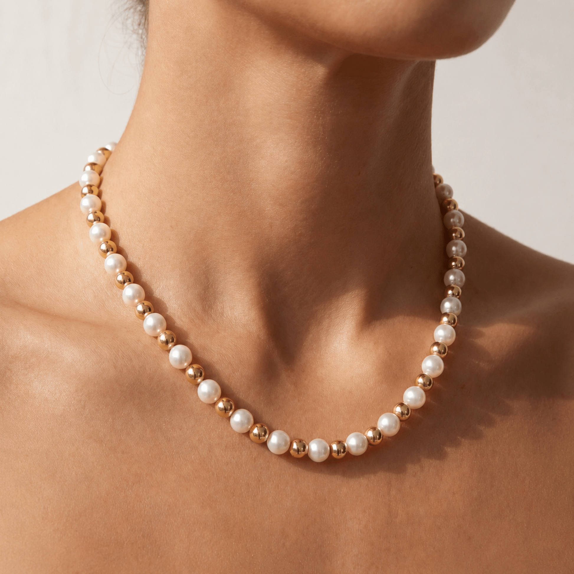 Lola Pearl Beaded Necklace - Bara Boheme