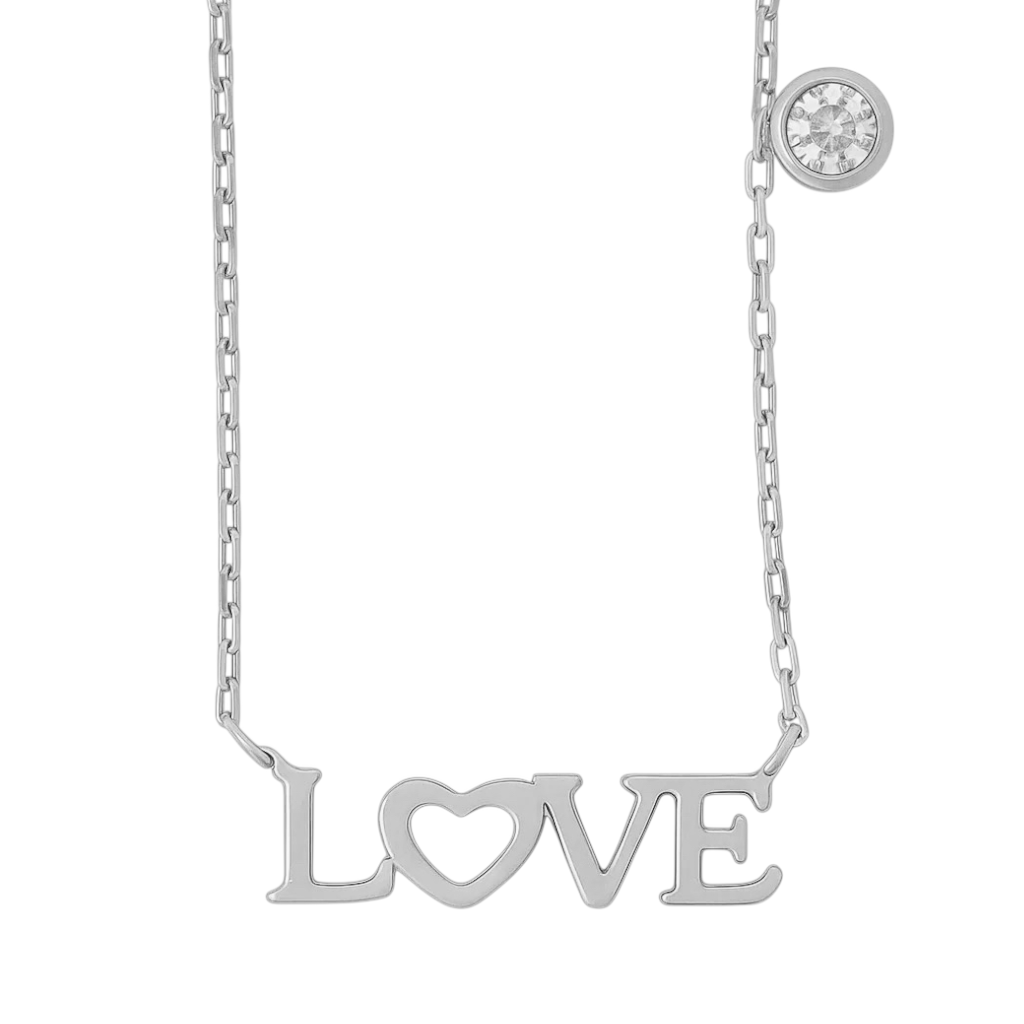 Love + Solitaire | Gold Plated Necklace