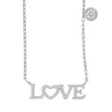 Love + Solitaire | Gold Plated Necklace