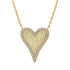 Lovely | Large Pave Heart Necklace - Bara Boheme