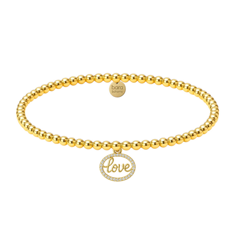 Love Round | Gold Filled Charm Bracelet