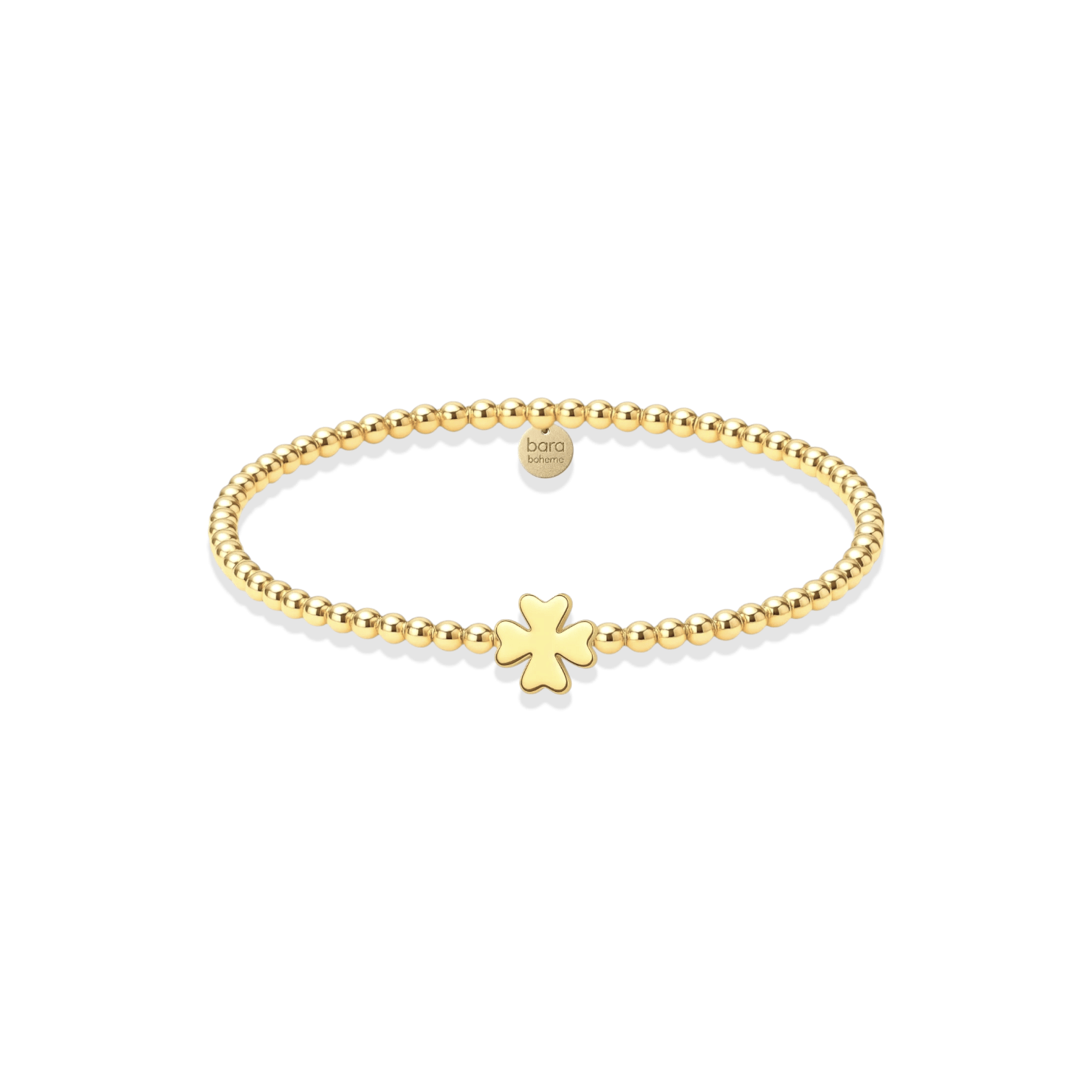 Lucky Clover Beaded Charm Bracelet - Bara Boheme
