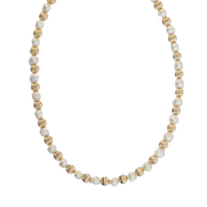 "LUCY" 14k gold-filled & pearl beaded Choker/Necklace