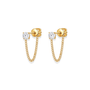 Lyra | Crystal Chain Earrings - Bara Boheme