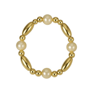 Maddi | Beaded Stretchy Ring with Pearls