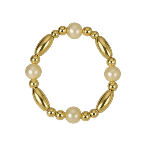 Maddi | Beaded Stretchy Ring with Pearls