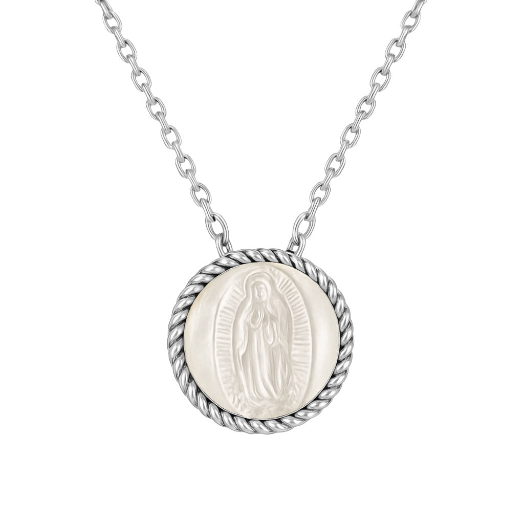 Madeline | Virgin Mary MOP Necklace - Bara Boheme