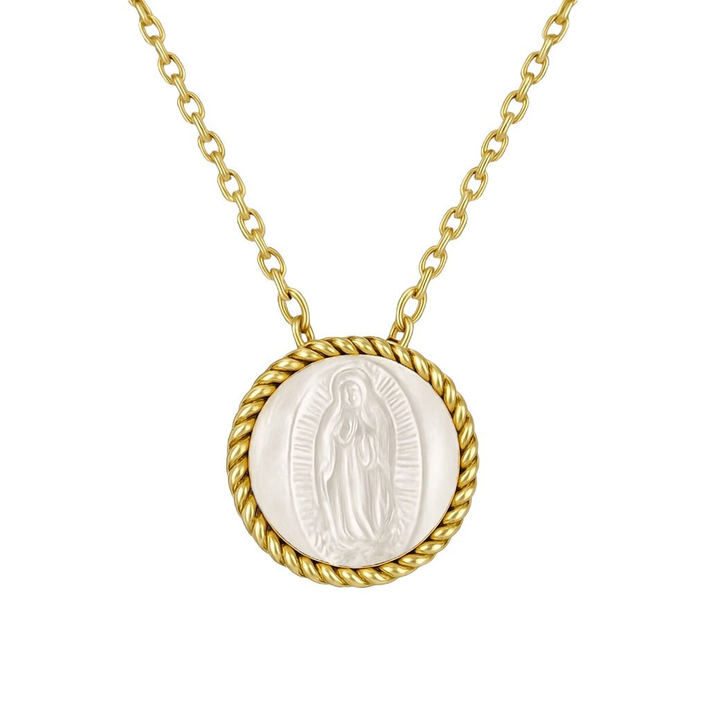 Madeline | Virgin Mary MOP Necklace - Bara Boheme