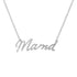 Mama | Gold Plated Script Necklace - Bara Boheme