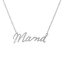 Mama | Gold Plated Script Necklace - Bara Boheme