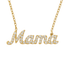 Mama | Pave Cursive Necklace - Bara Boheme