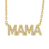 Mama | Pave Gold Plated Necklace - Bara Boheme