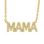 Mama | Pave Gold Plated Necklace - Bara Boheme