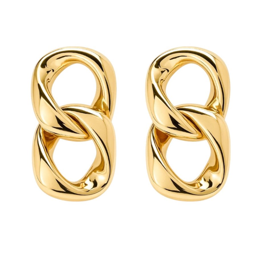 Marissa | Gold Link Earrings - Bara Boheme