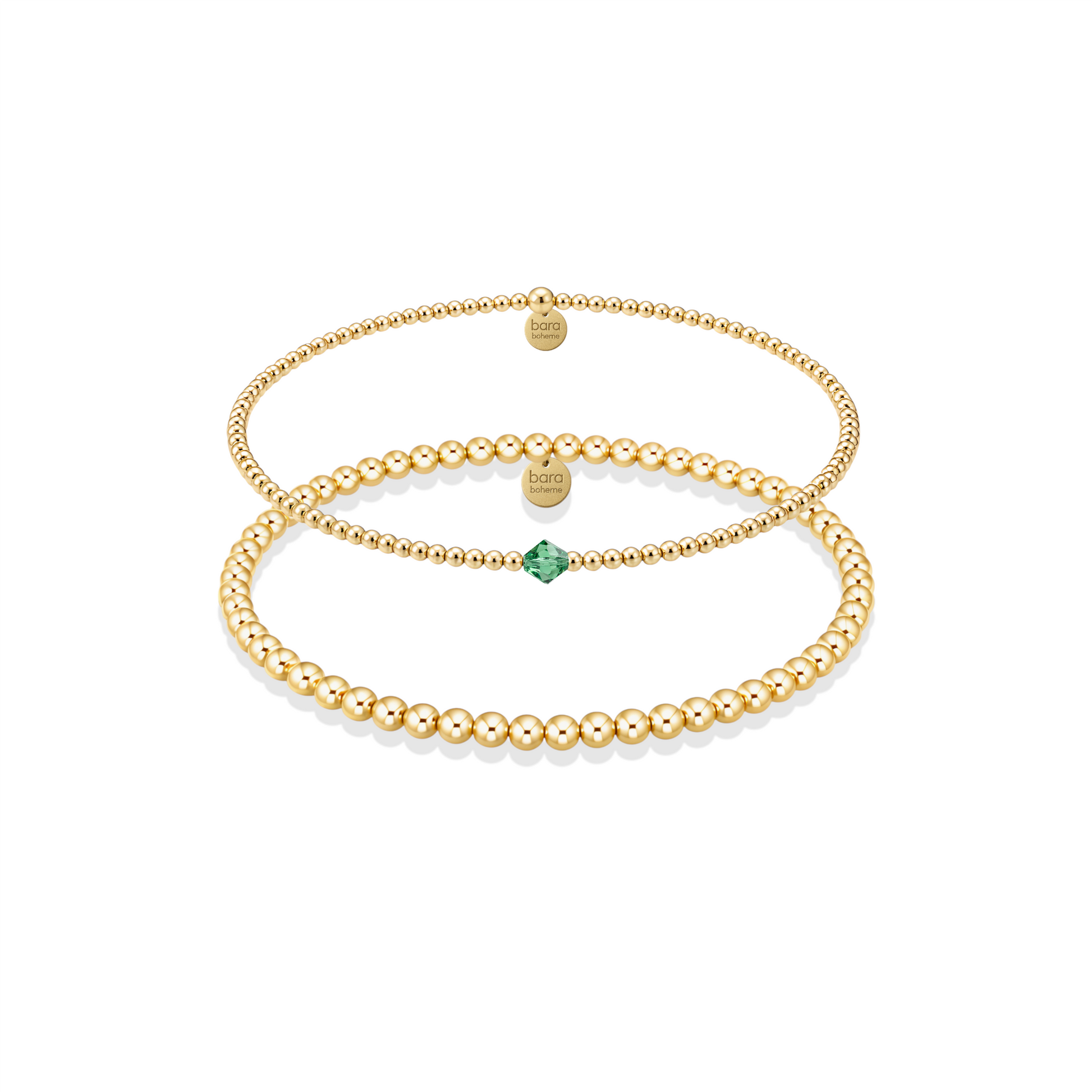 May | Beaded Birthstone Bracelet Duo