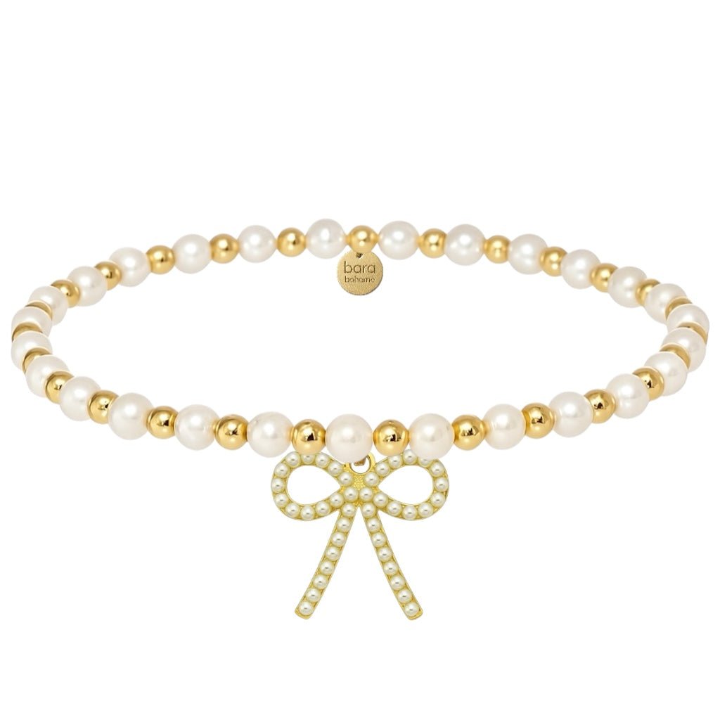 May + Bow | Gold Filled Beaded Bracelet - Bara Boheme