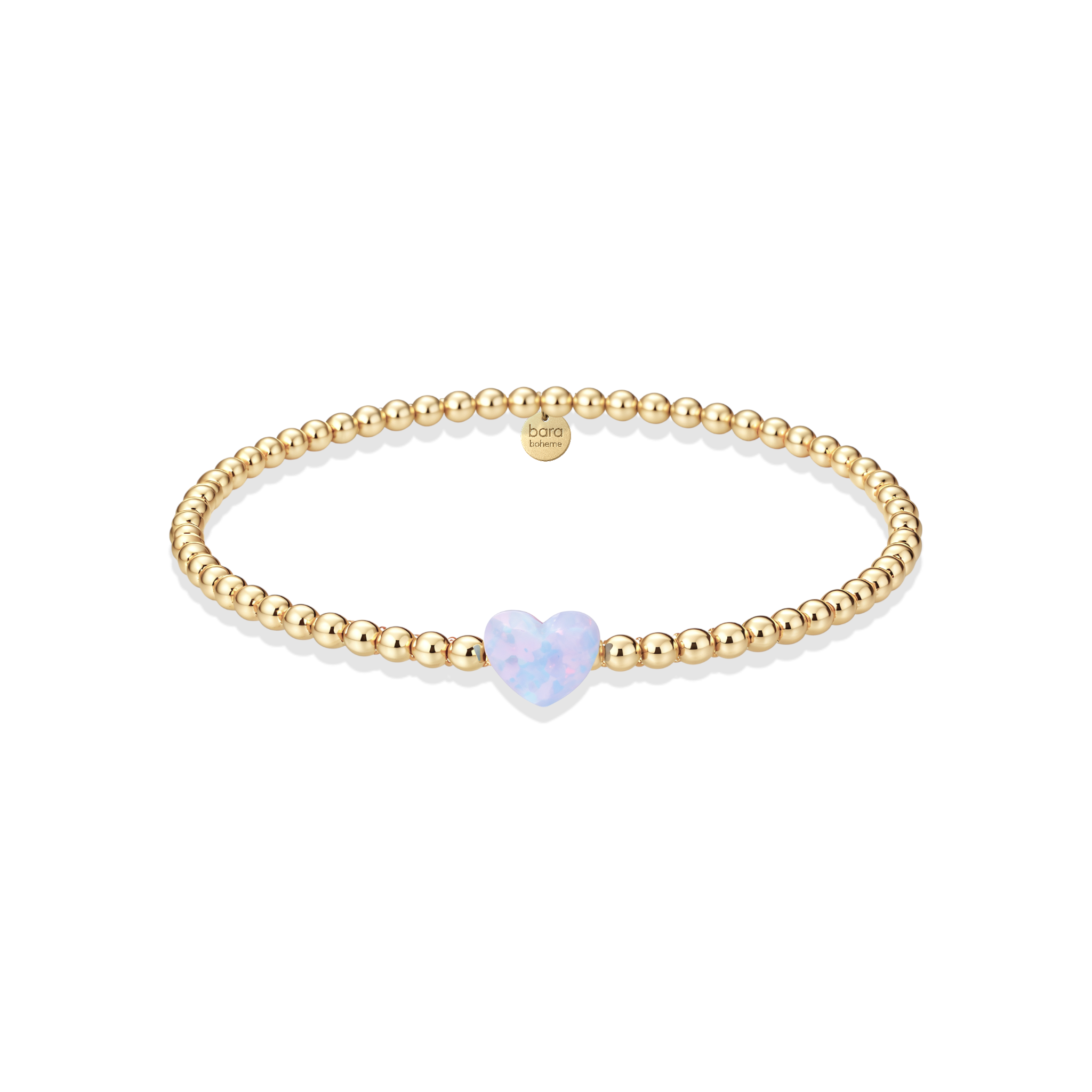 Single Heart MD | Beaded Opal Bracelet