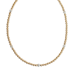 "MEGAN" 14k gold-filled beaded Choker/Necklace