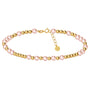 Melanie | Gold Filled Beaded Anklet With Pearls - Bara Boheme