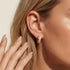 Melody | Pave Hoop Huggie Earrings - Bara Boheme