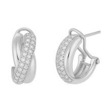 Melody | Pave Hoops Earrings