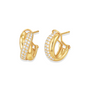 Melody | Pave Hoop Huggie Earrings