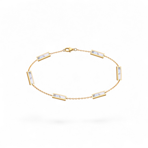 Memory | Solid Gold with MOP Bracelet