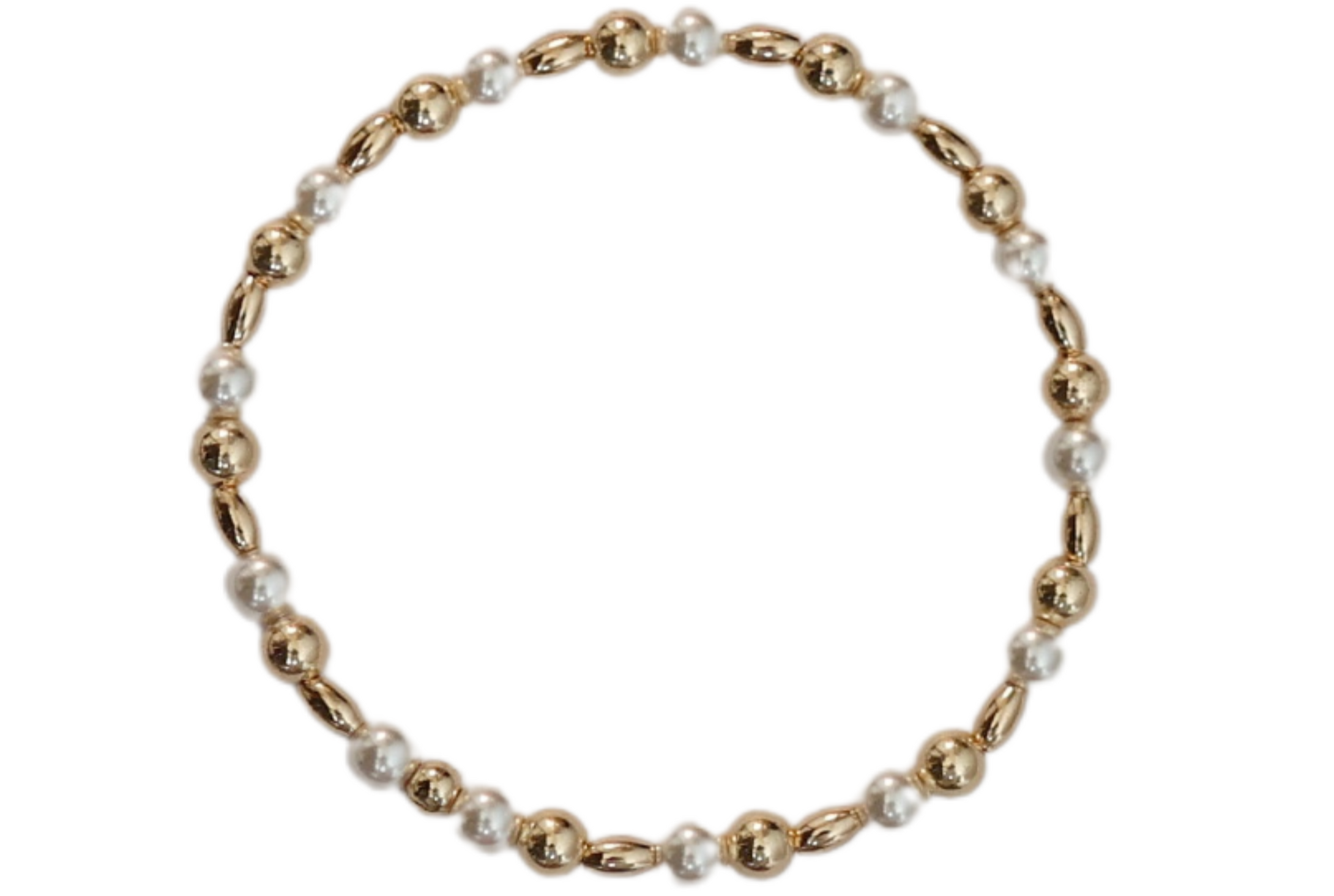 MERI | Stretchy Anti-Tarnish 14K Gold Filled & Pearls Bracelet