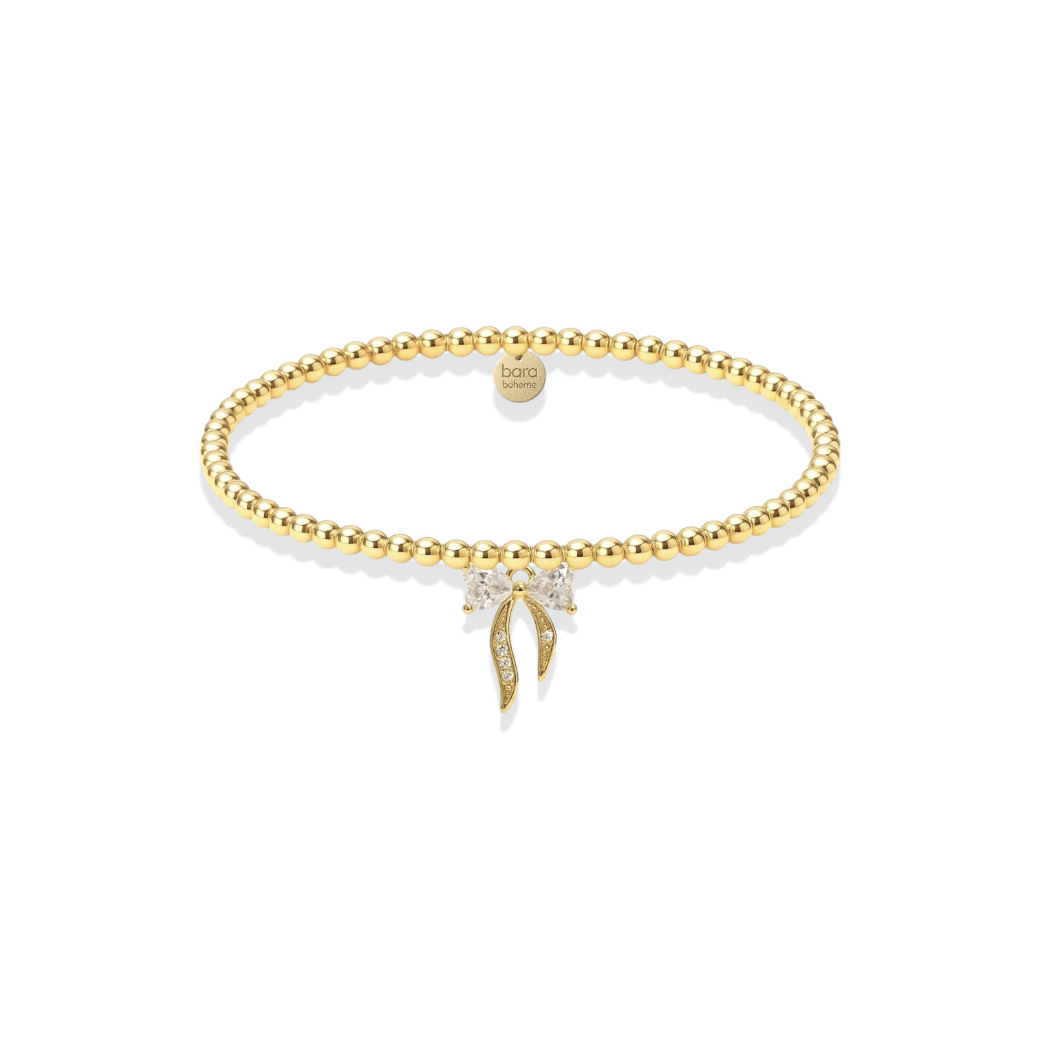 Miracle Bow Beaded Charm Bracelet - Bara Boheme