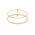 Mirror Beaded Bracelet Duo Stack - Bara Boheme