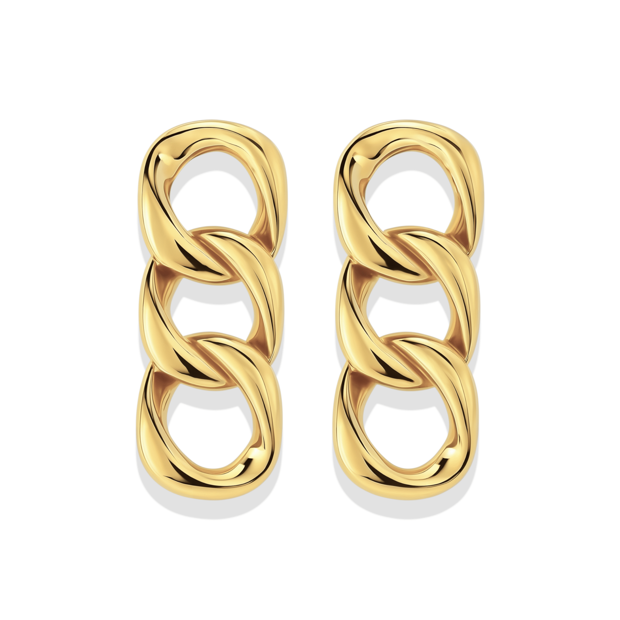 Mischa | Gold Chain Earrings - Bara Boheme