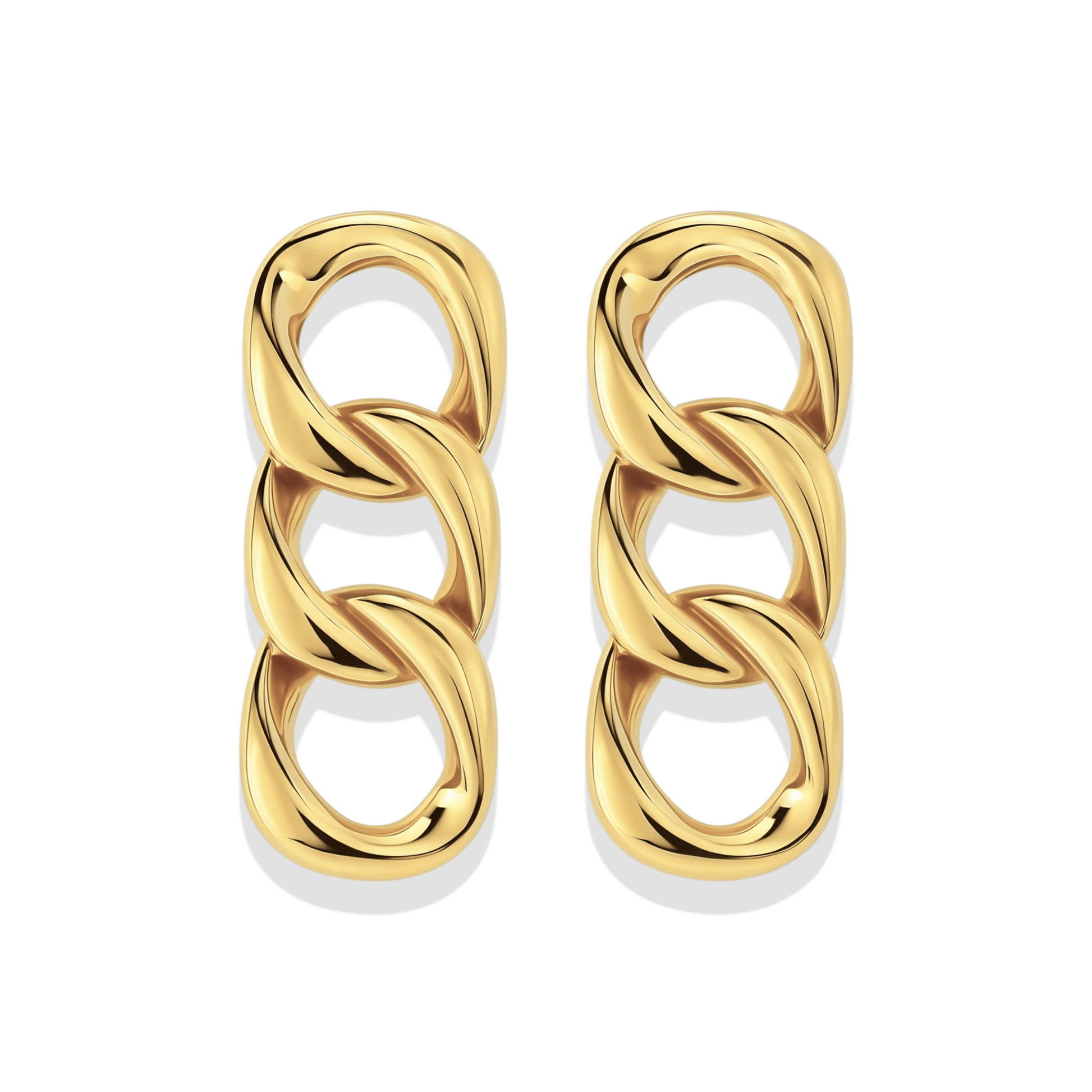 Mischa | Gold Chain Earrings - Bara Boheme