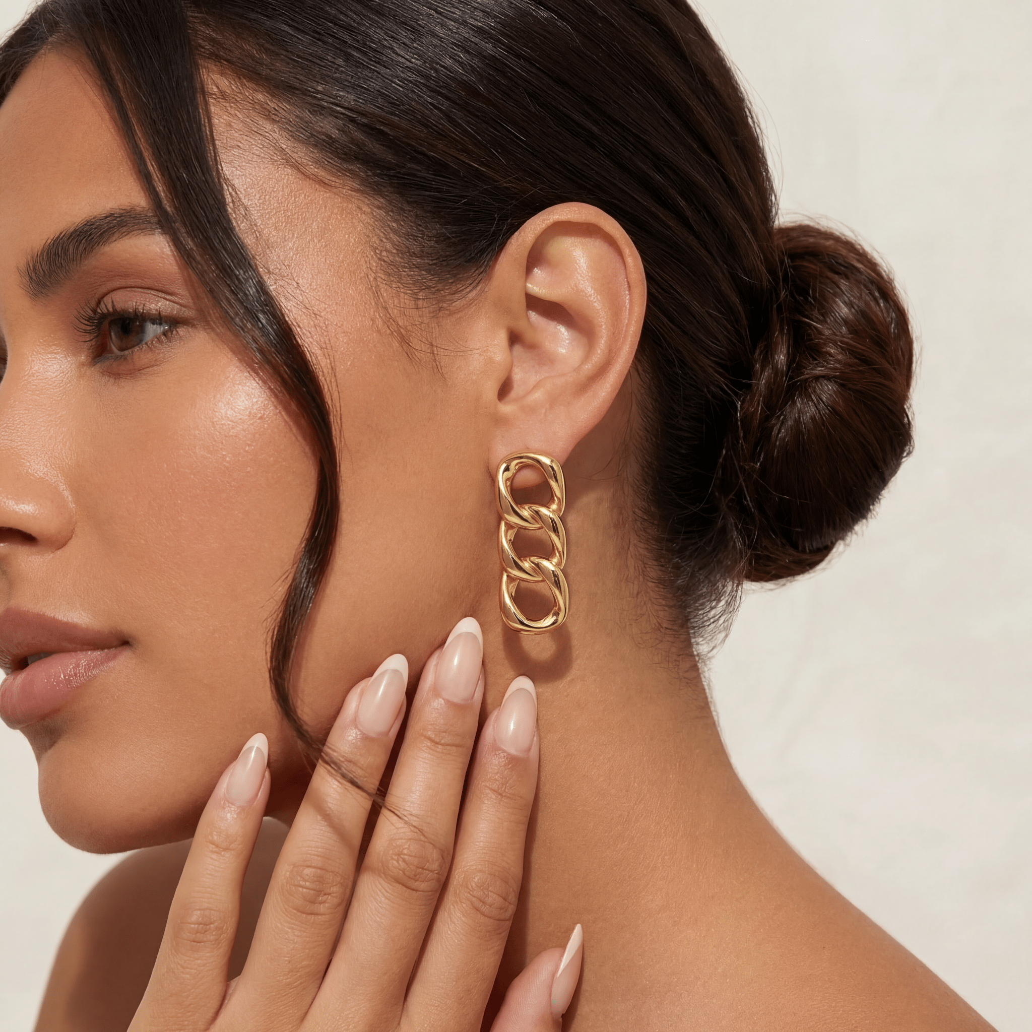 Mischa | Gold Chain Earrings - Bara Boheme