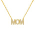 Mom | Pave Gold Plated Necklace - Bara Boheme