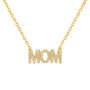 Mom | Pave Gold Plated Necklace - Bara Boheme