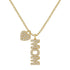 Mom + Vertical Heart | Pave Necklace - Bara Boheme