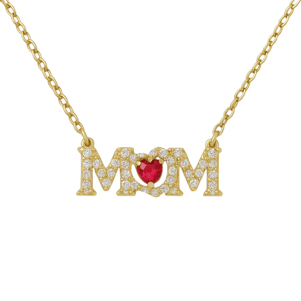 Mom + Ruby | Pave Necklace