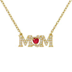 Mom + Ruby | Pave Necklace