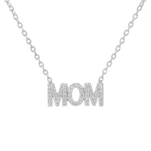 Mom | Pave Gold Plated Necklace