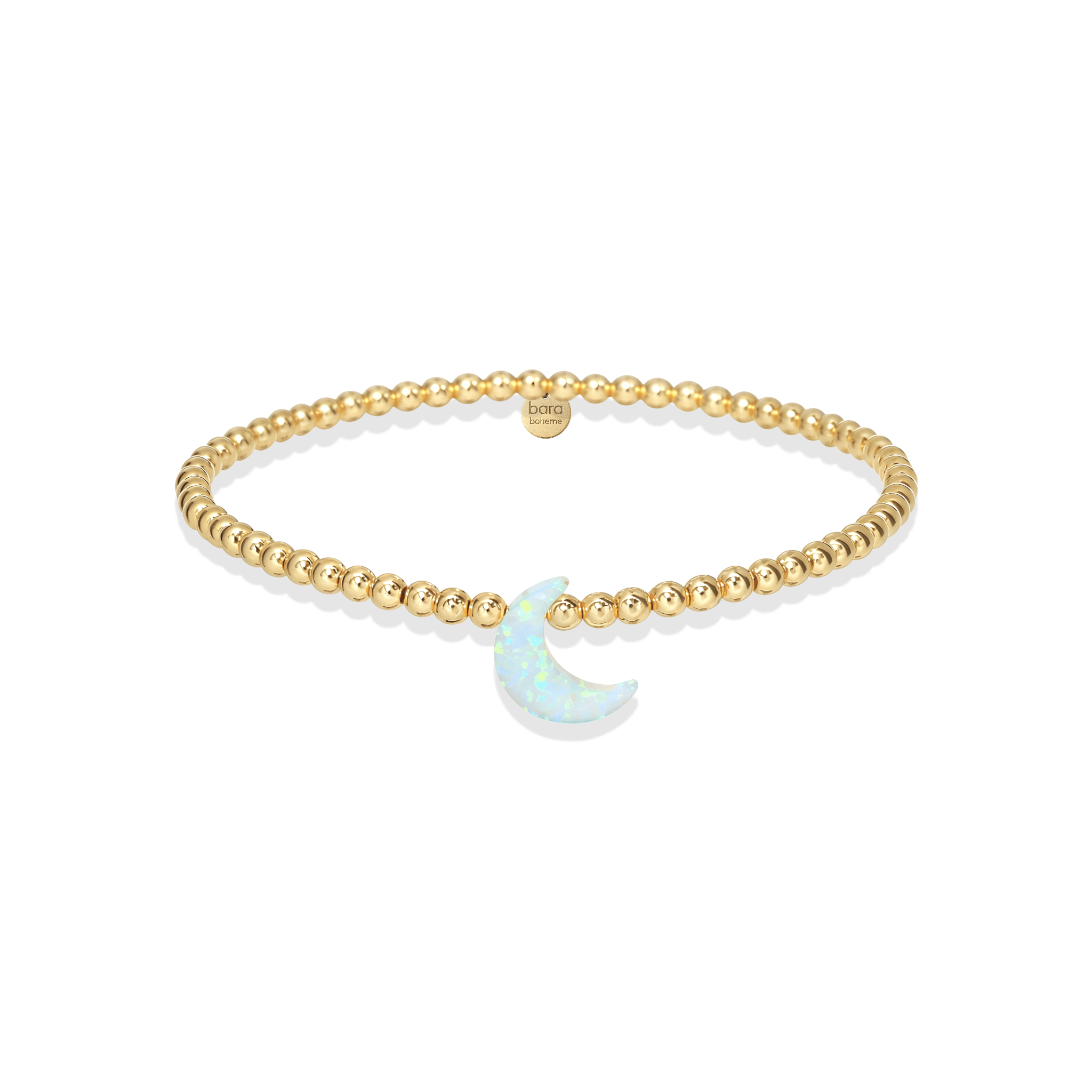 Moon | Beaded Opal Bracelet - Bara Boheme