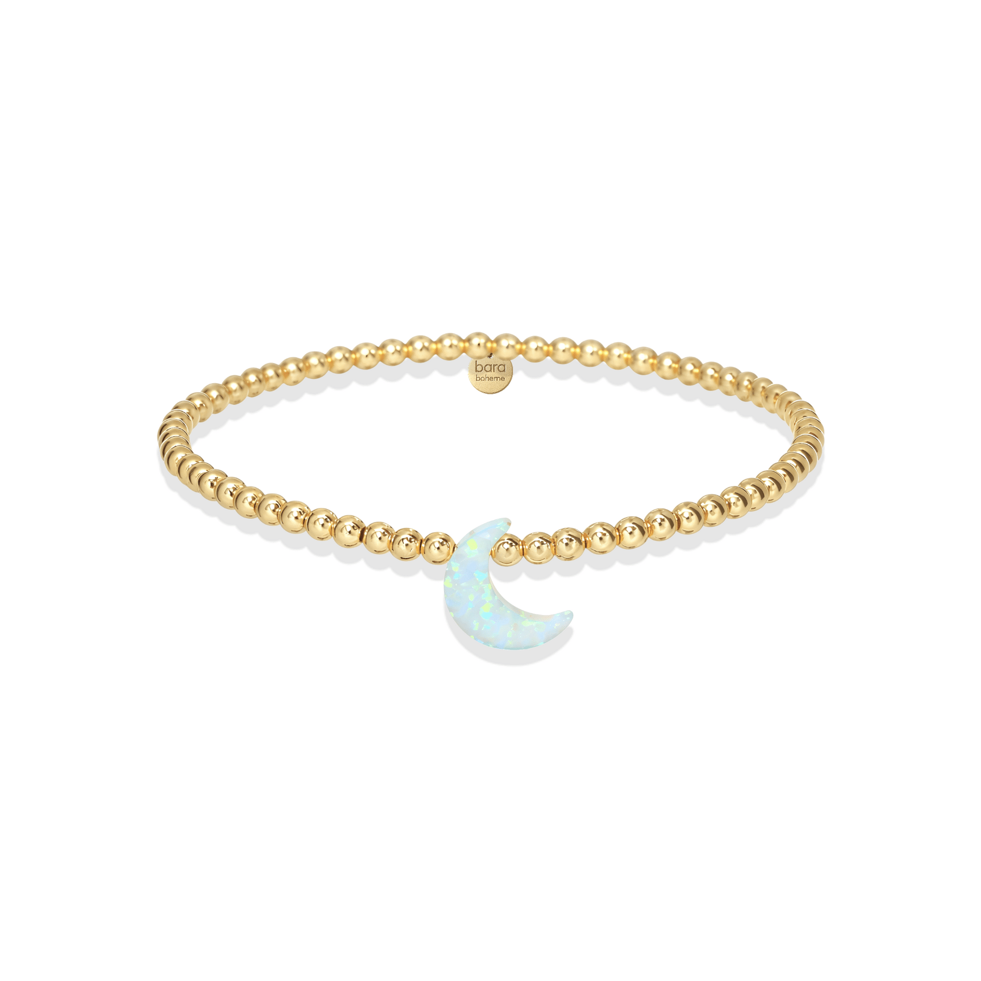 Moon | Beaded Opal Bracelet - Bara Boheme
