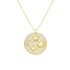 Moon + Star Medallion | Pave Necklace - Bara Boheme