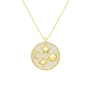 Moon + Star Medallion | Pave Necklace - Bara Boheme