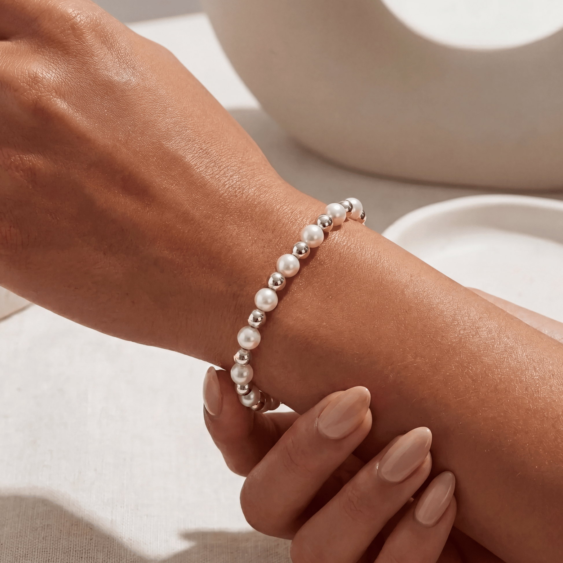 Natalia Pearl Beaded Bracelet - Bara Boheme