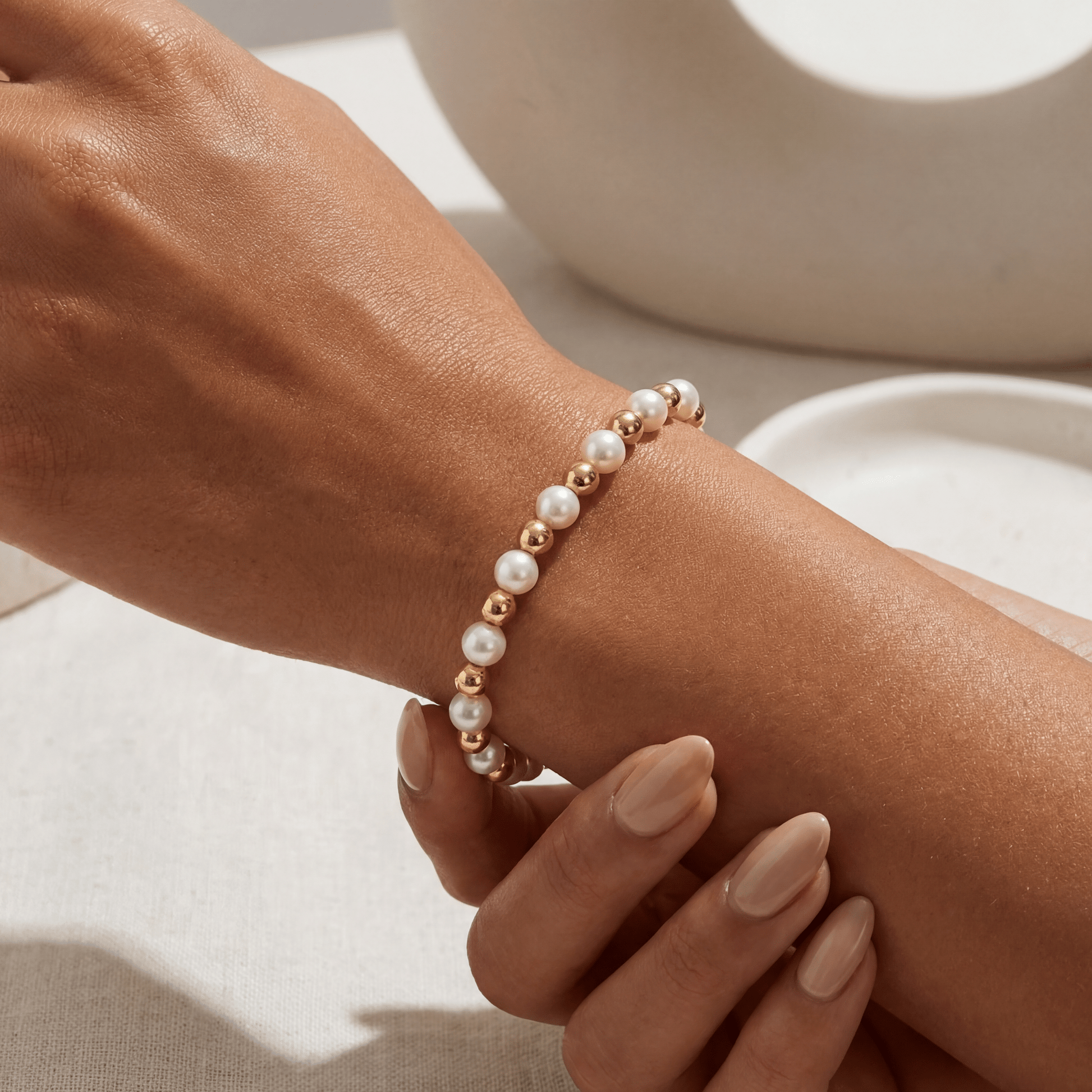 Natalia Pearl Beaded Bracelet - Bara Boheme