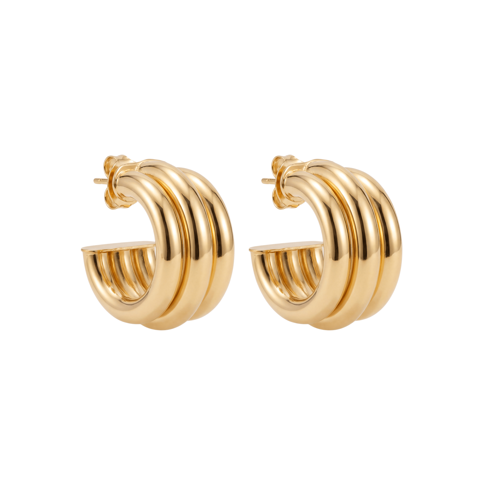 Nina Triple Hoop Earrings - Bara Boheme