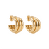 Nina Triple Hoop Earrings - Bara Boheme